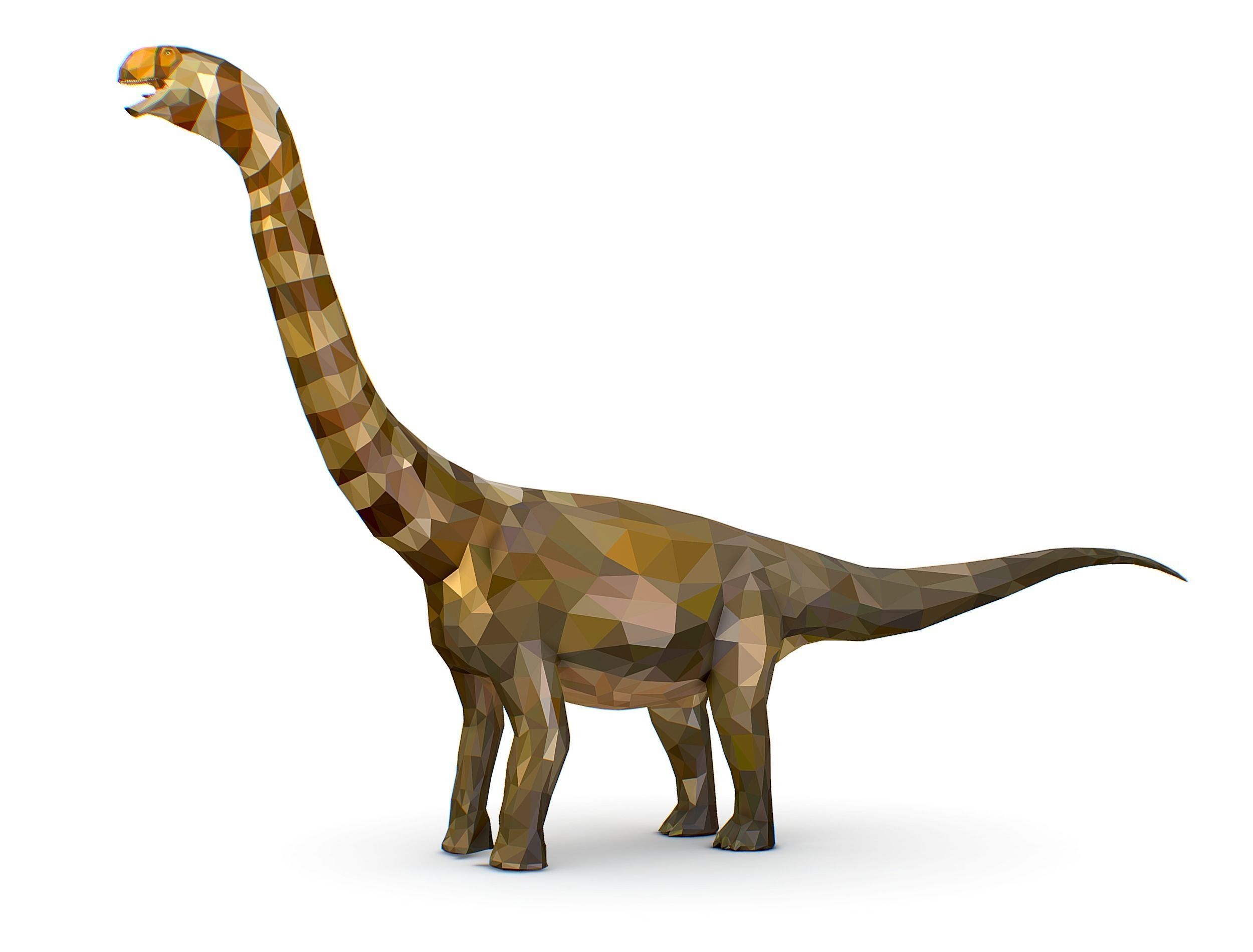 Dinosaur Puert Lowpoly Art Style Animal Low-poly 3D model_23