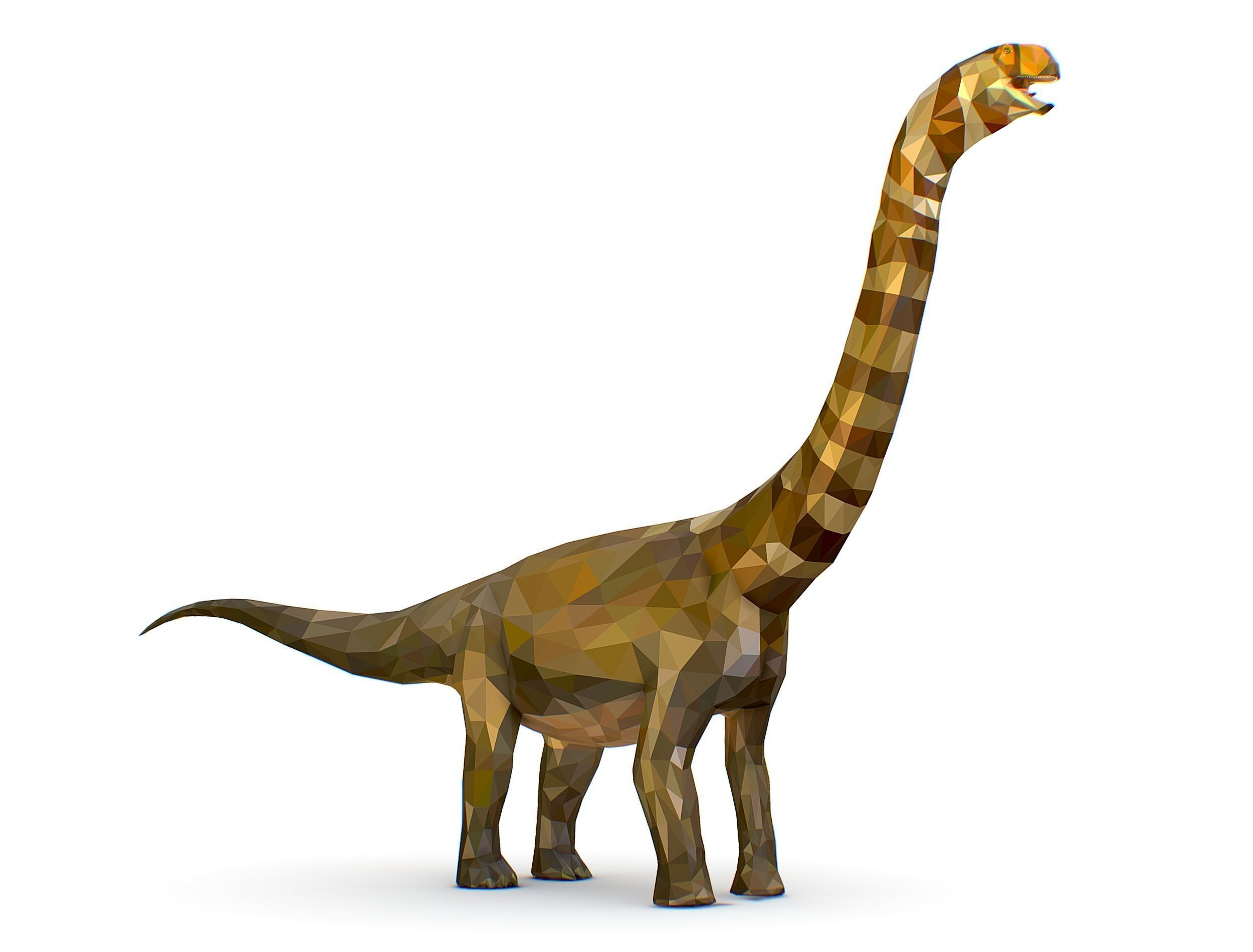 Dinosaur Puert Lowpoly Art Style Animal Low-poly 3D model_8
