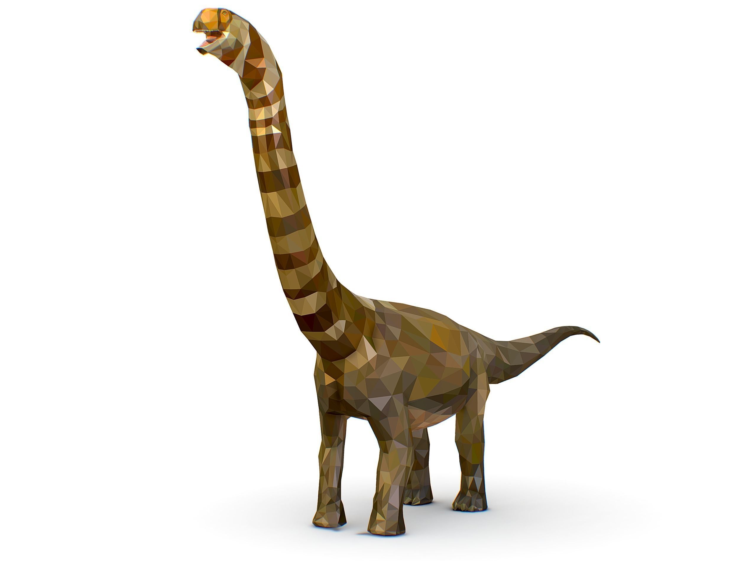 Dinosaur Puert Lowpoly Art Style Animal Low-poly 3D model_1