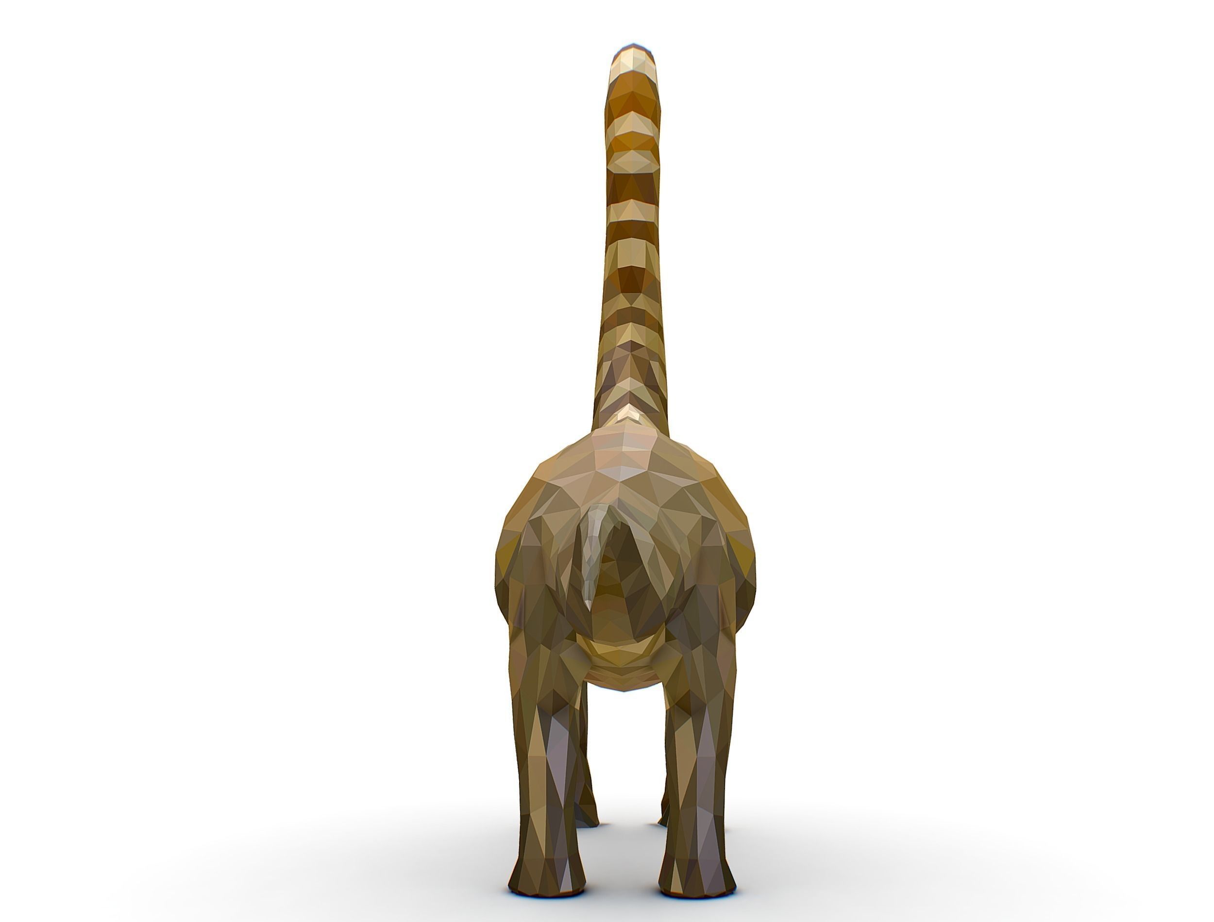 Dinosaur Puert Lowpoly Art Style Animal Low-poly 3D model_16