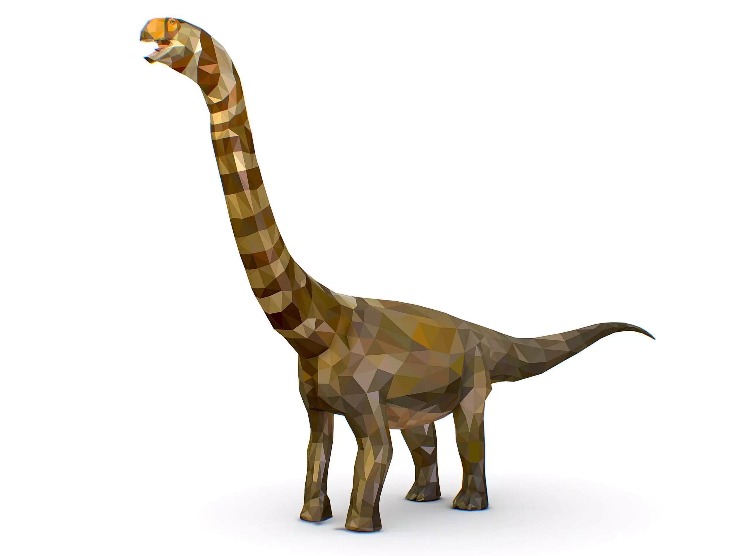 Dinosaur Puert Lowpoly Art Style Animal Low-poly 3D model_0