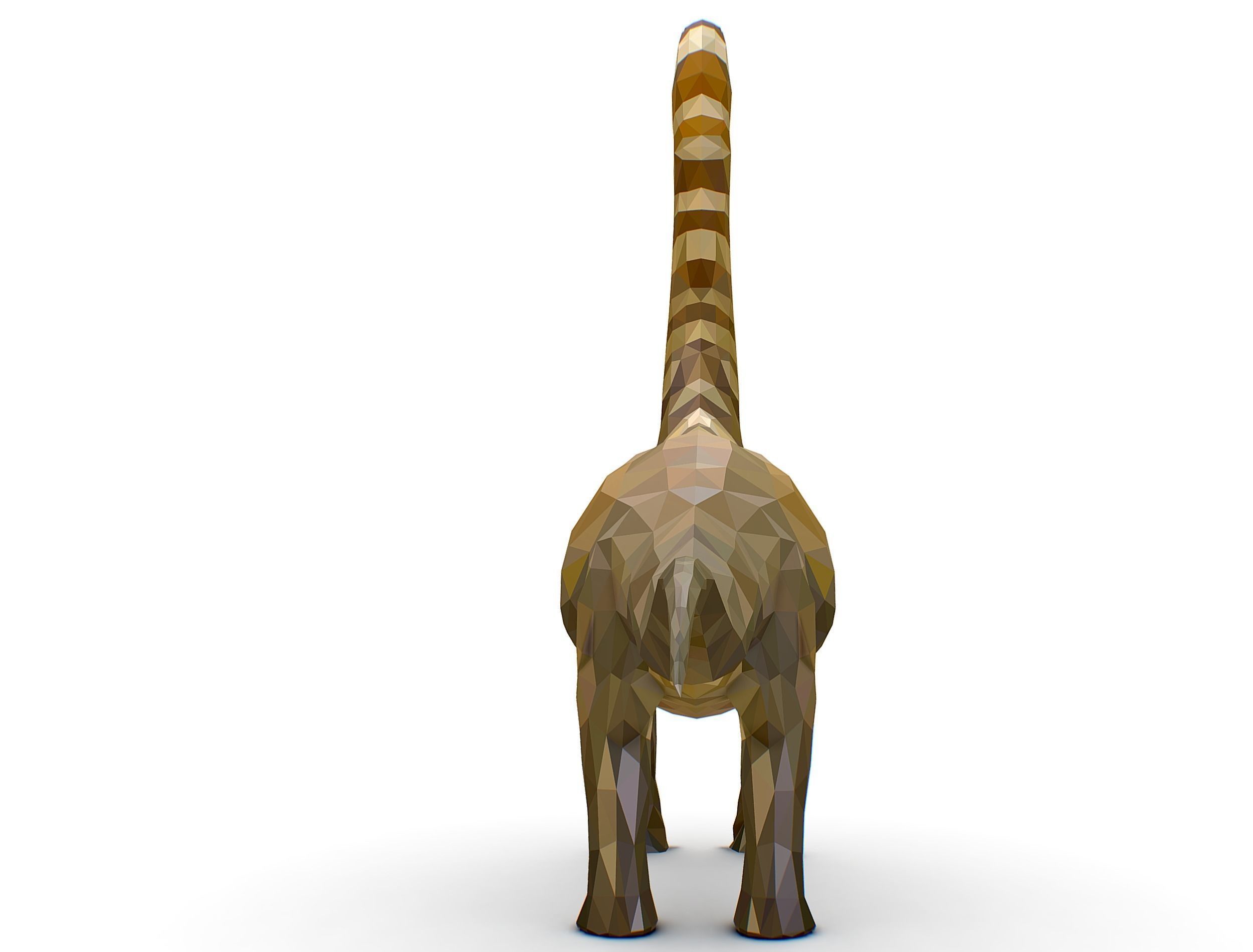 Dinosaur Puert Lowpoly Art Style Animal Low-poly 3D model_27