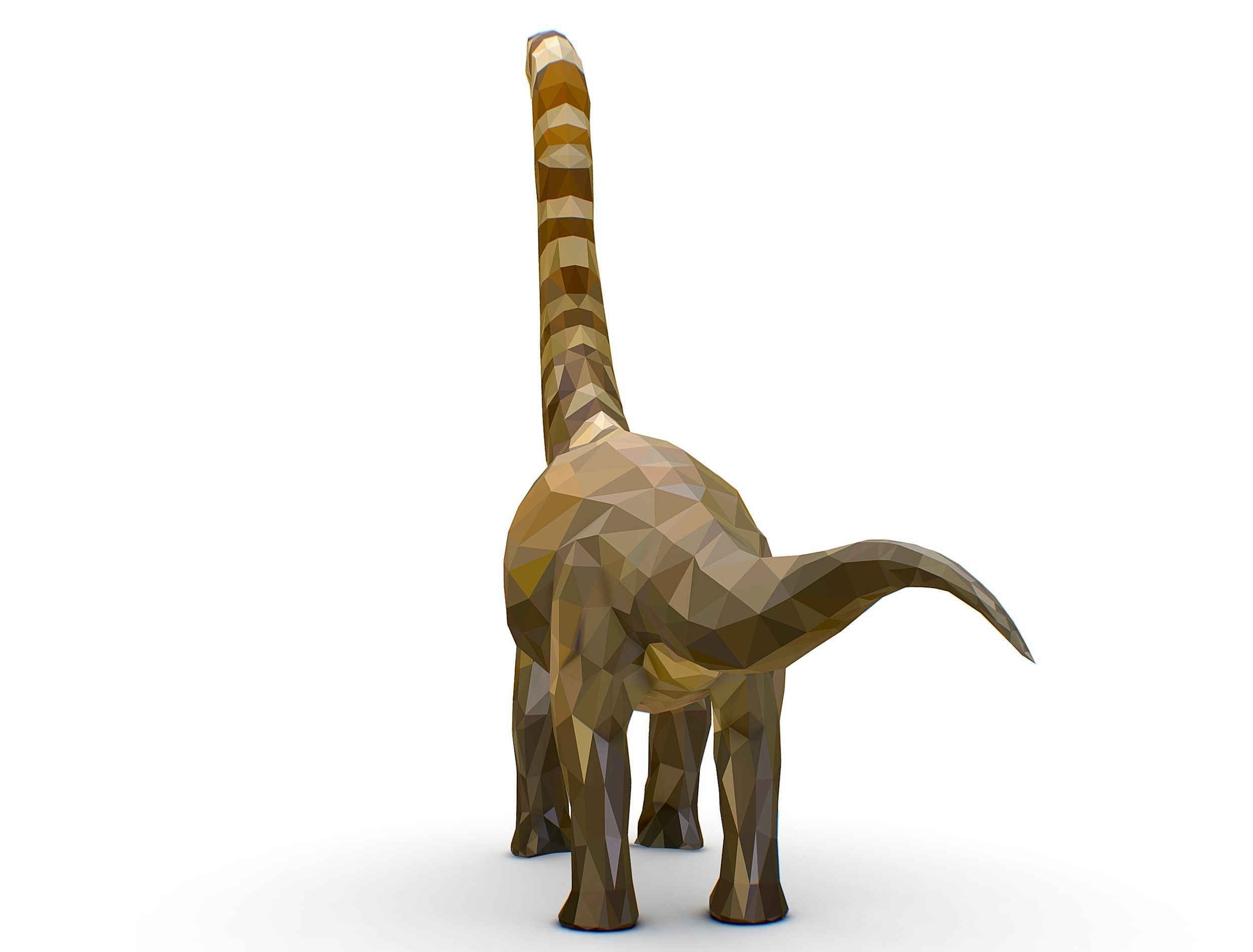 Dinosaur Puert Lowpoly Art Style Animal Low-poly 3D model_17
