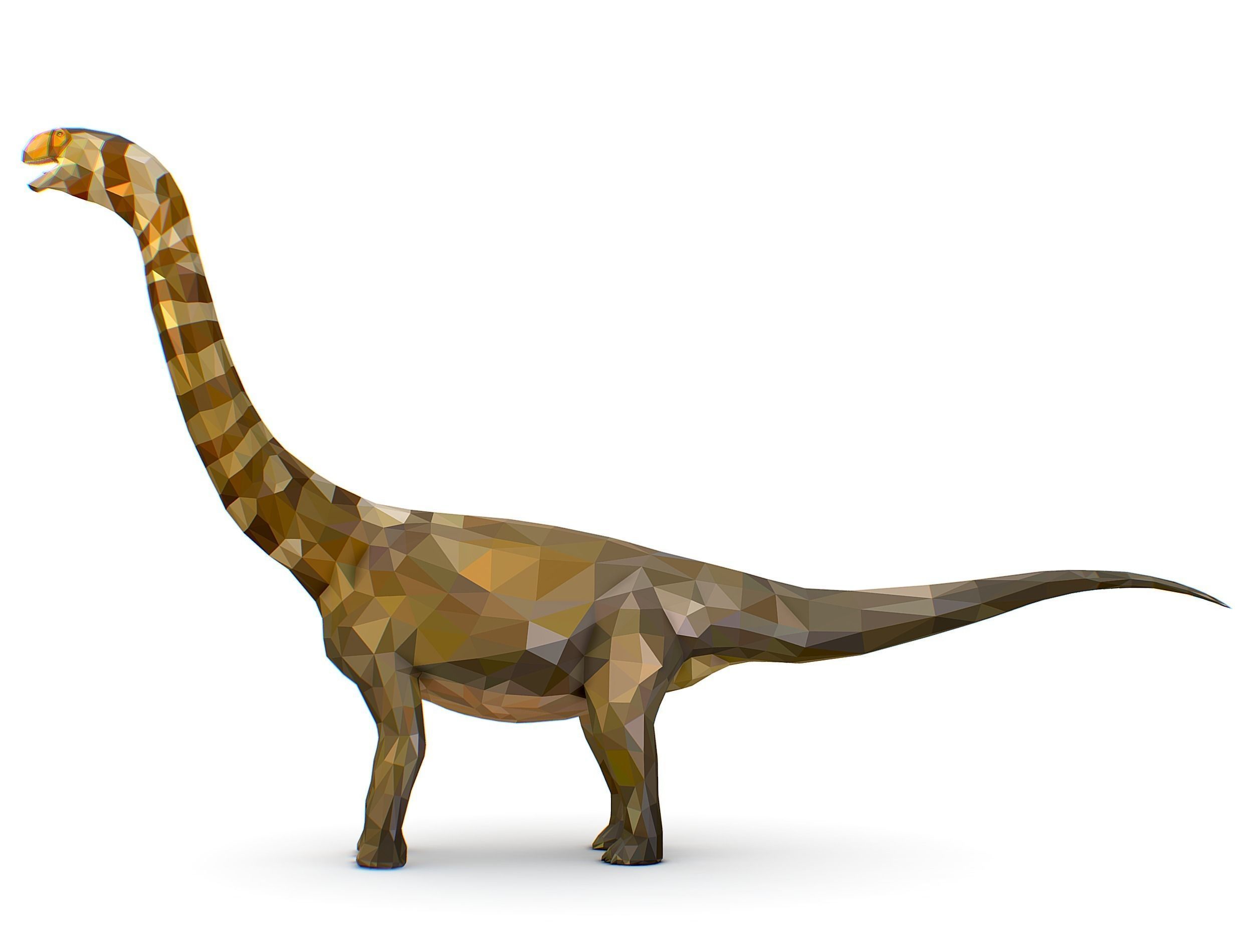 Dinosaur Puert Lowpoly Art Style Animal Low-poly 3D model_24