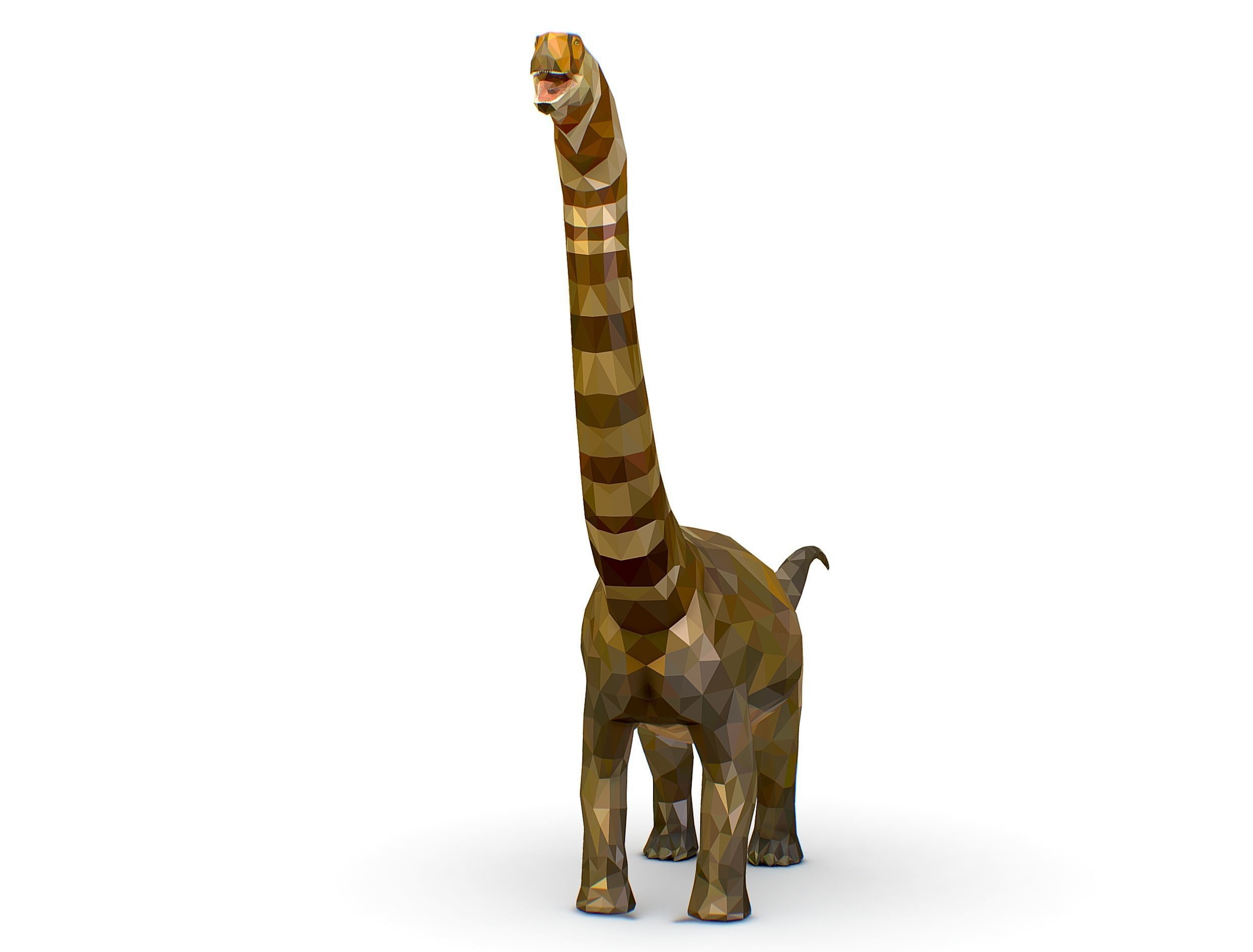 Dinosaur Puert Lowpoly Art Style Animal Low-poly 3D model_3
