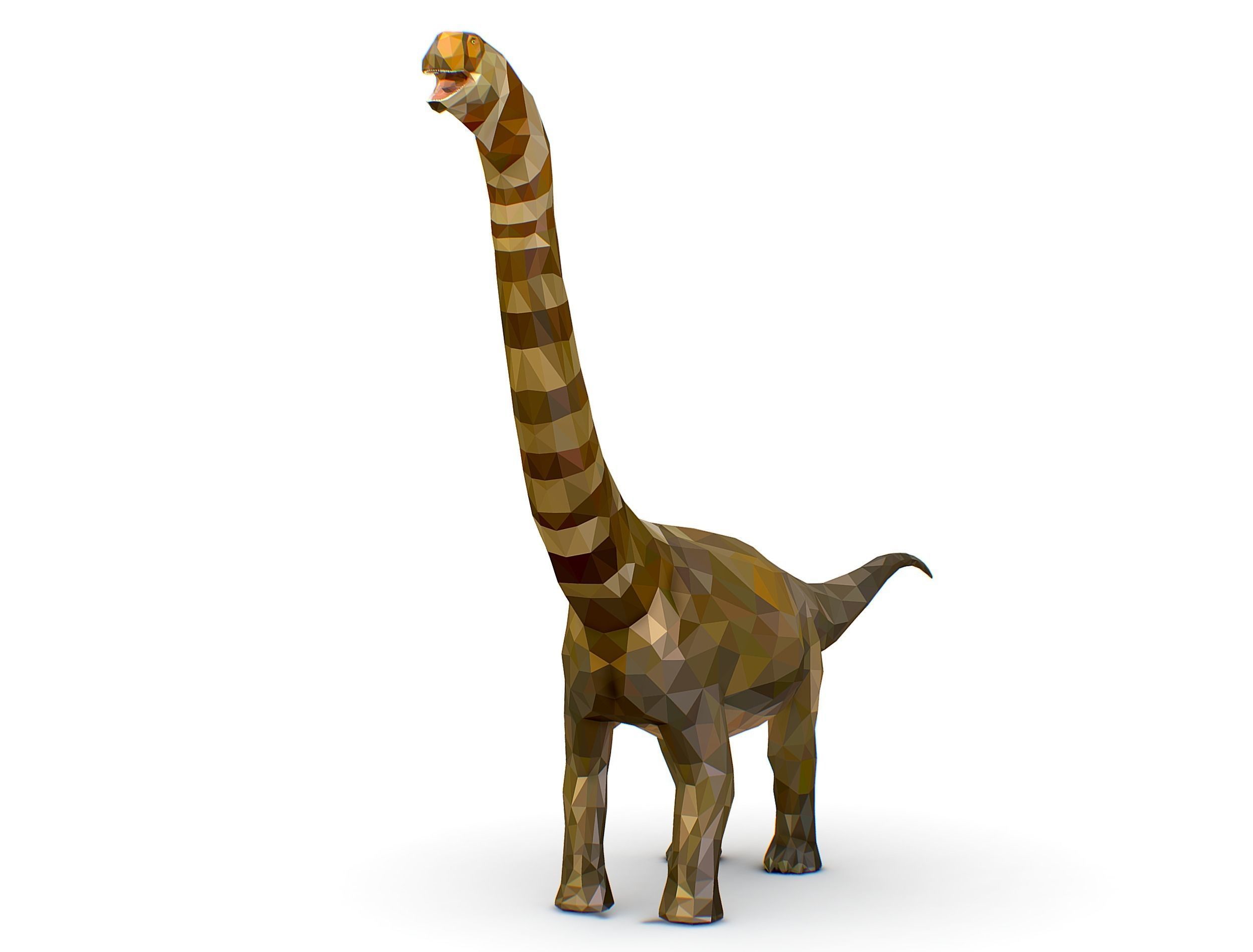 Dinosaur Puert Lowpoly Art Style Animal Low-poly 3D model_2