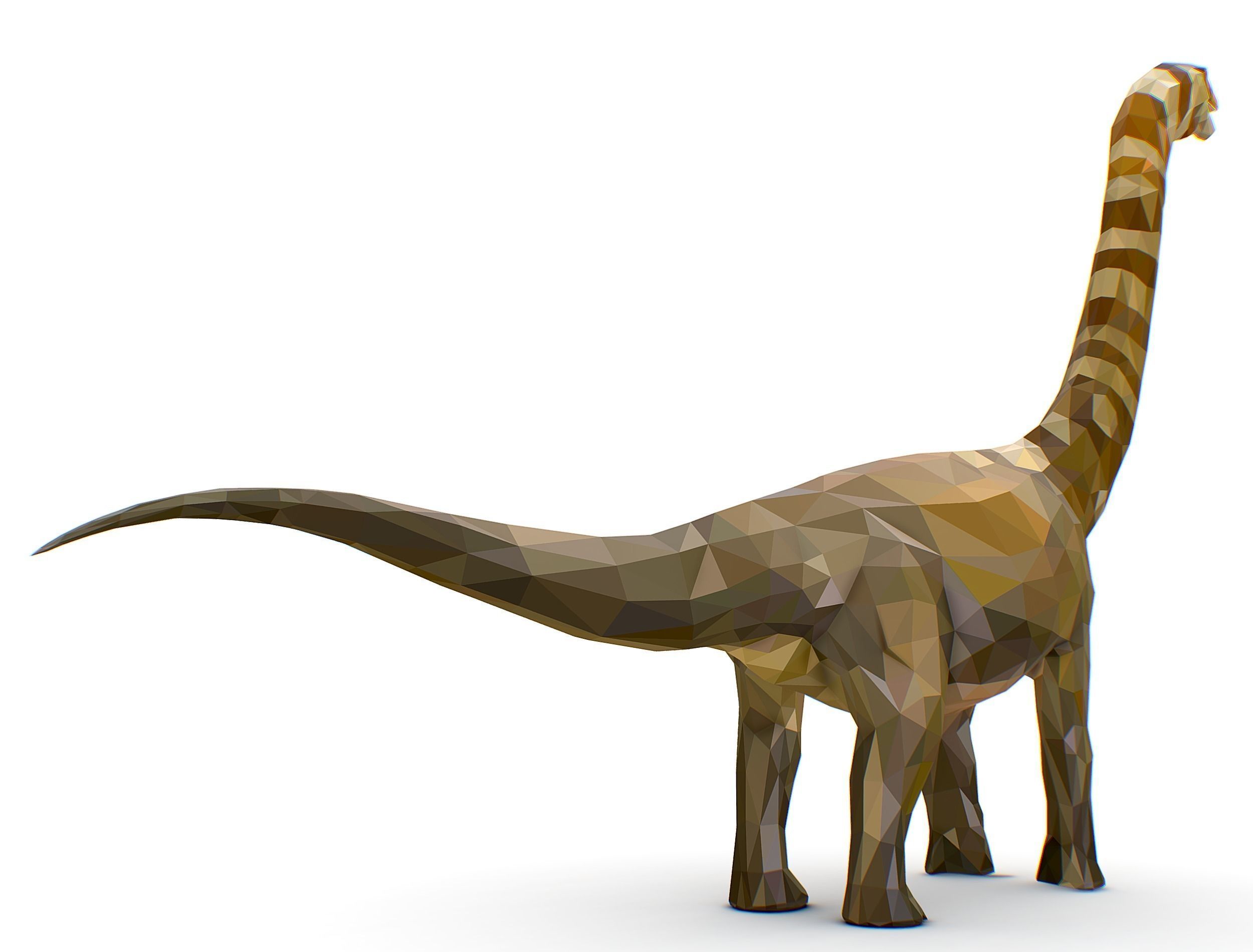 Dinosaur Puert Lowpoly Art Style Animal Low-poly 3D model_13