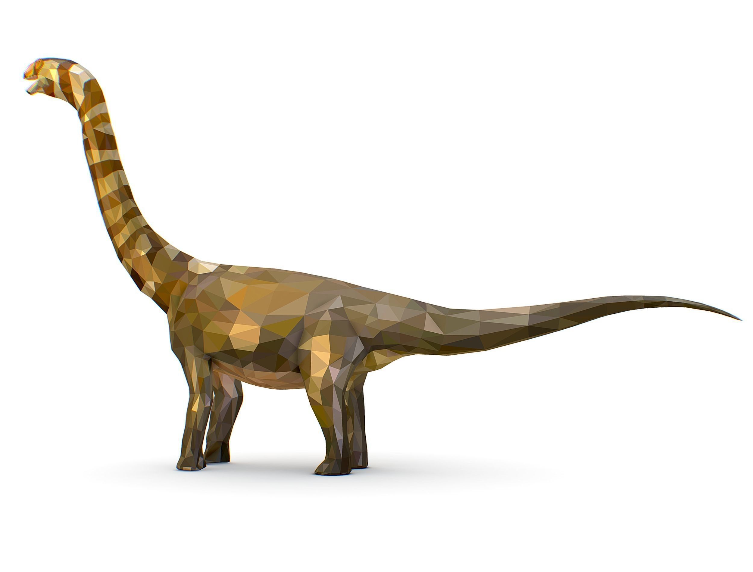 Dinosaur Puert Lowpoly Art Style Animal Low-poly 3D model_21