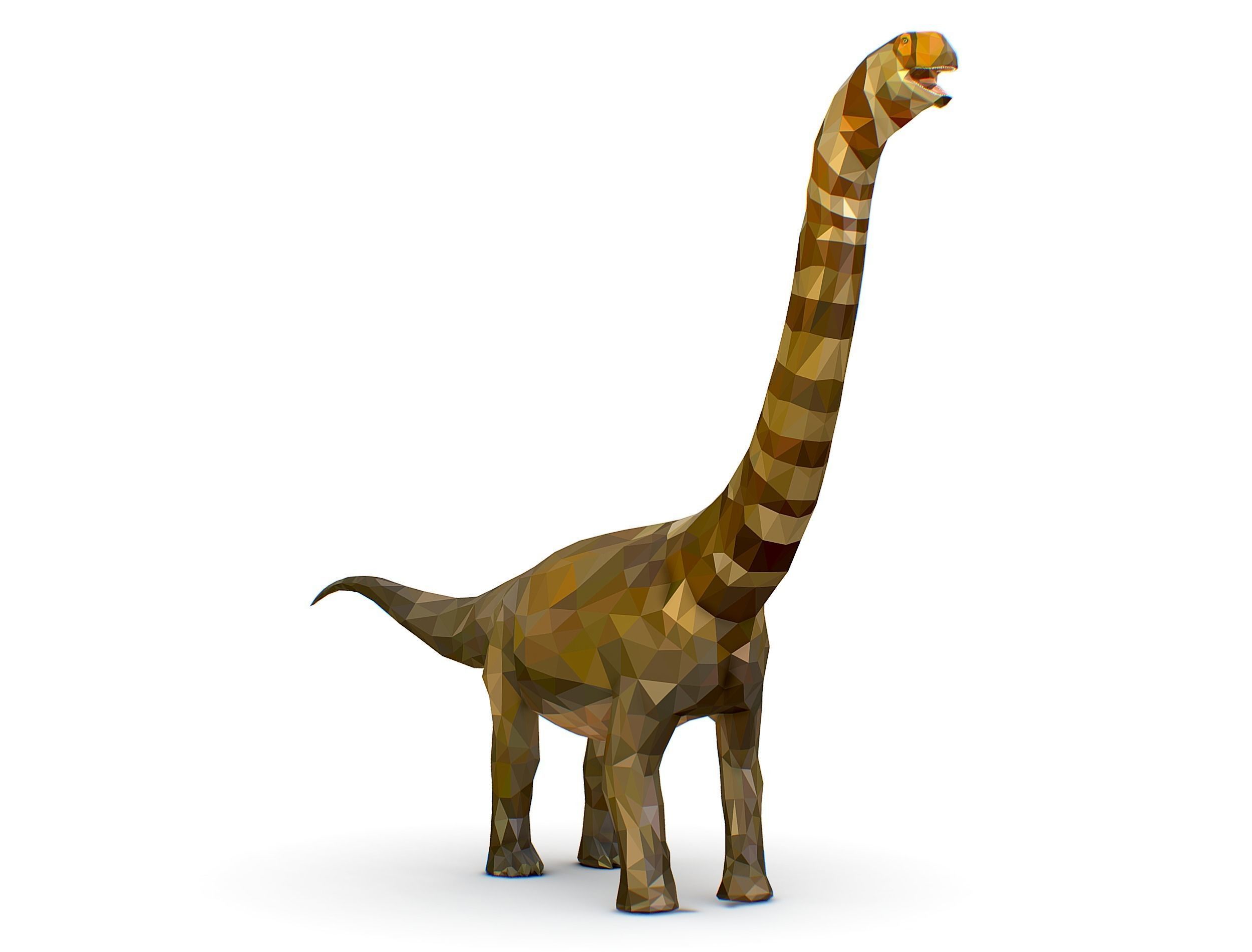 Dinosaur Puert Lowpoly Art Style Animal Low-poly 3D model_7