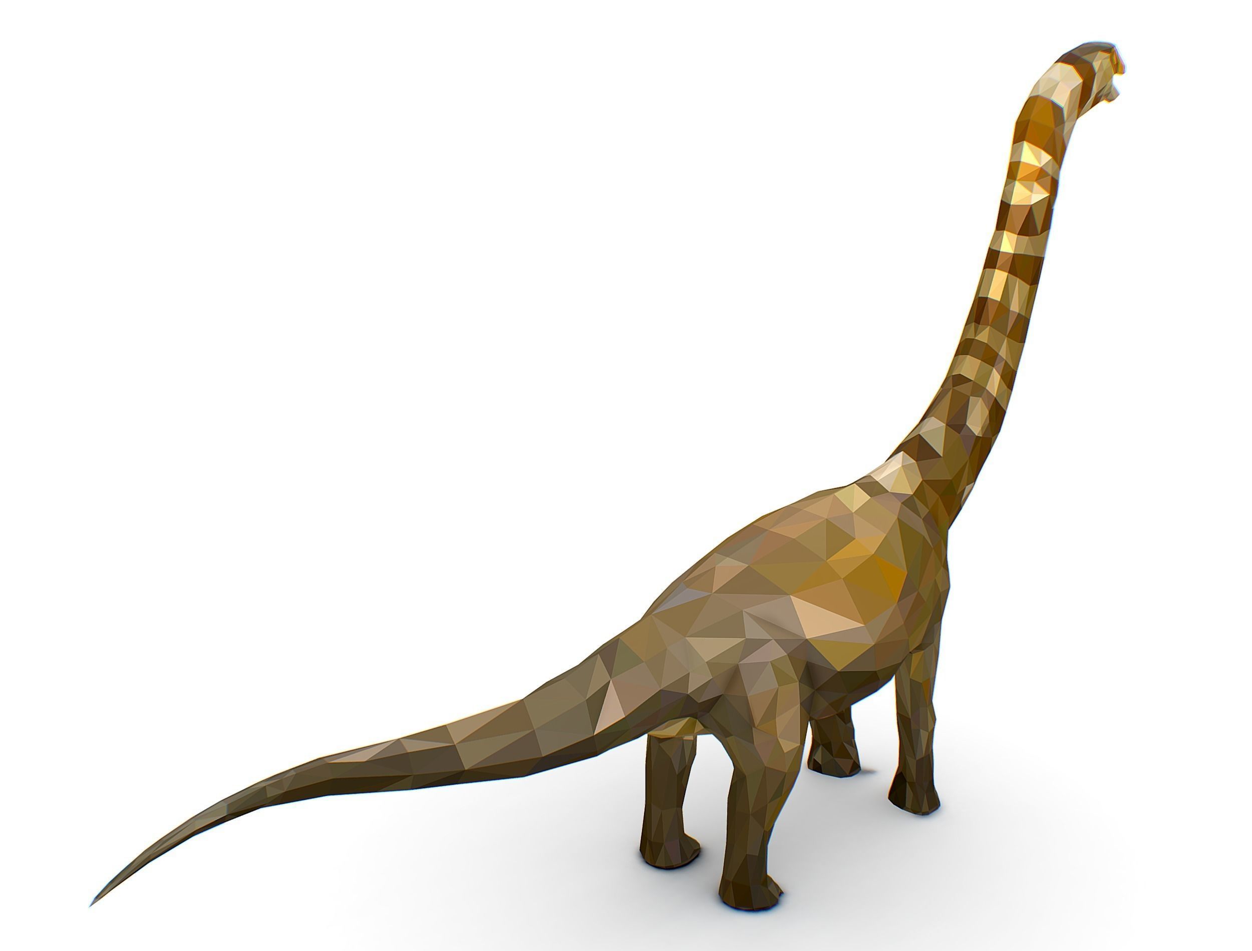 Dinosaur Puert Lowpoly Art Style Animal Low-poly 3D model_30