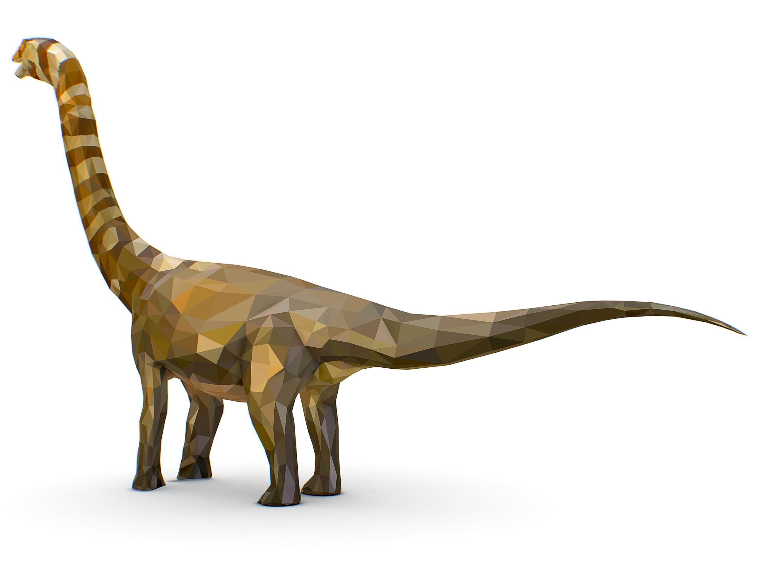 Dinosaur Puert Lowpoly Art Style Animal Low-poly 3D model_20