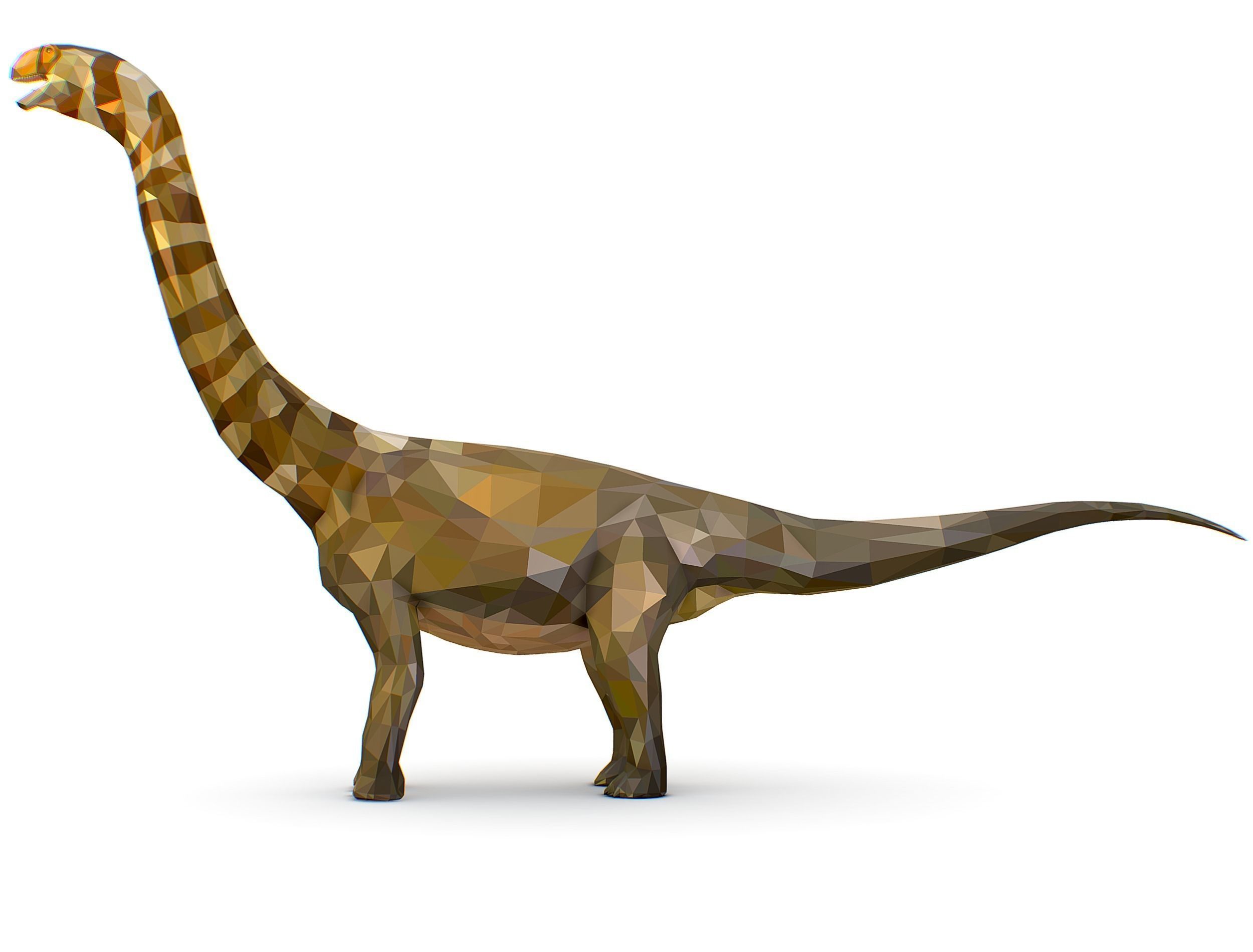Dinosaur Puert Lowpoly Art Style Animal Low-poly 3D model_22