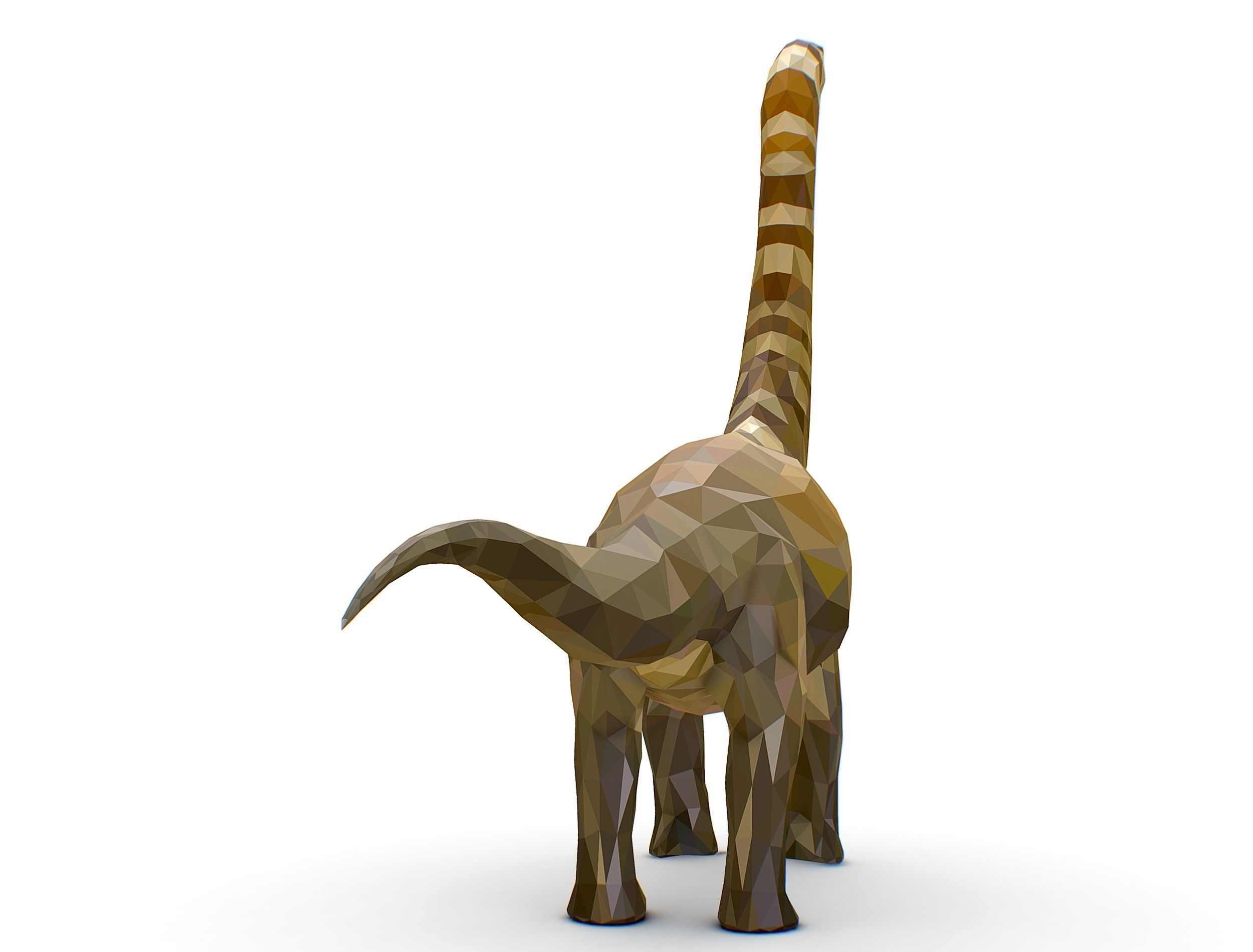 Dinosaur Puert Lowpoly Art Style Animal Low-poly 3D model_15