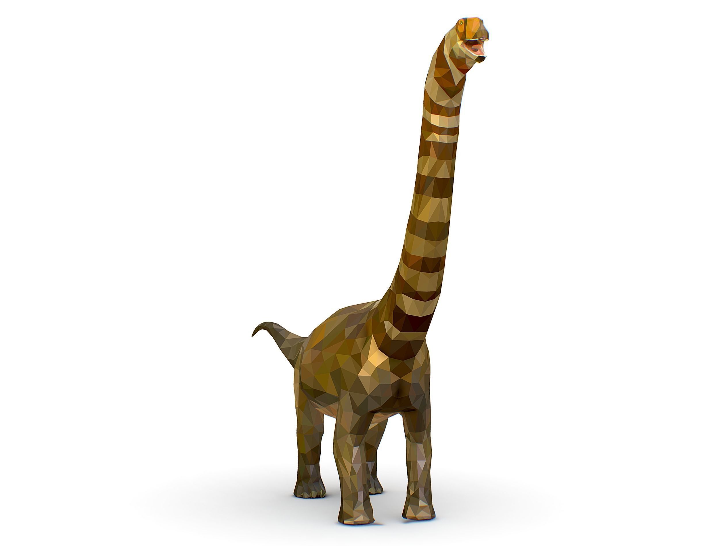Dinosaur Puert Lowpoly Art Style Animal Low-poly 3D model_6