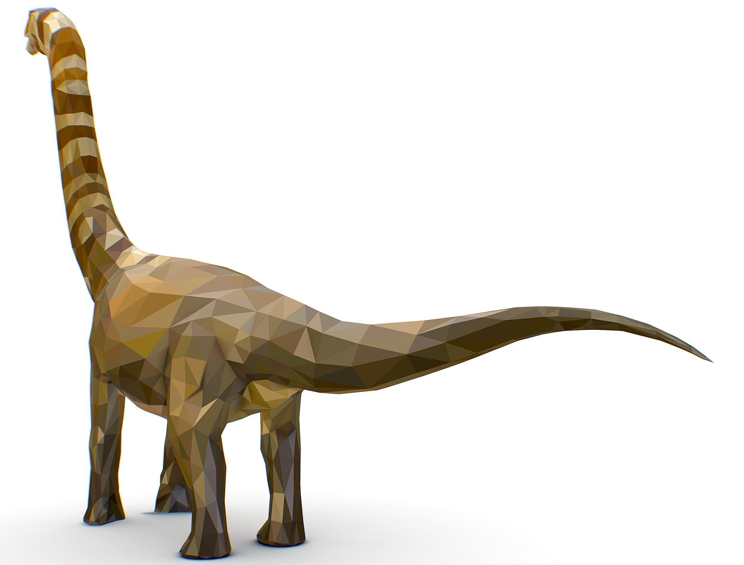 Dinosaur Puert Lowpoly Art Style Animal Low-poly 3D model_19