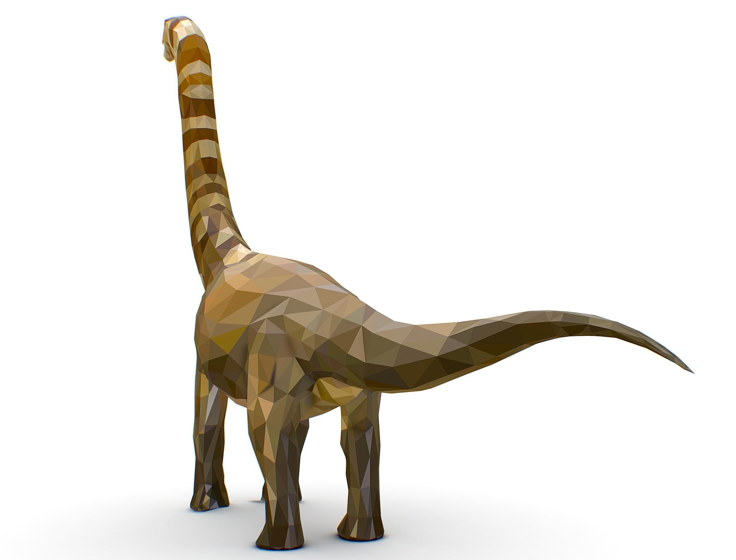 Dinosaur Puert Lowpoly Art Style Animal Low-poly 3D model_18