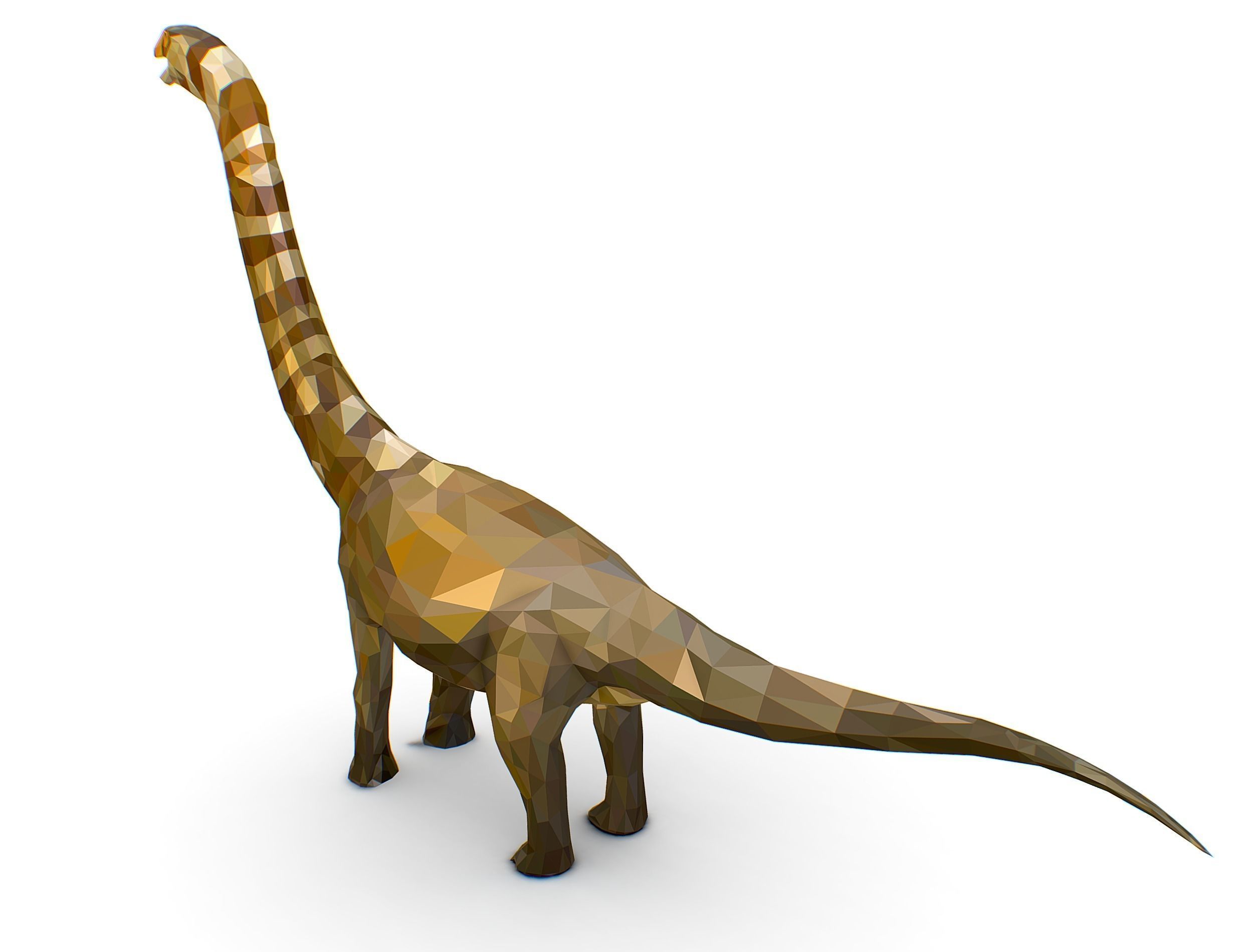 Dinosaur Puert Lowpoly Art Style Animal Low-poly 3D model_31