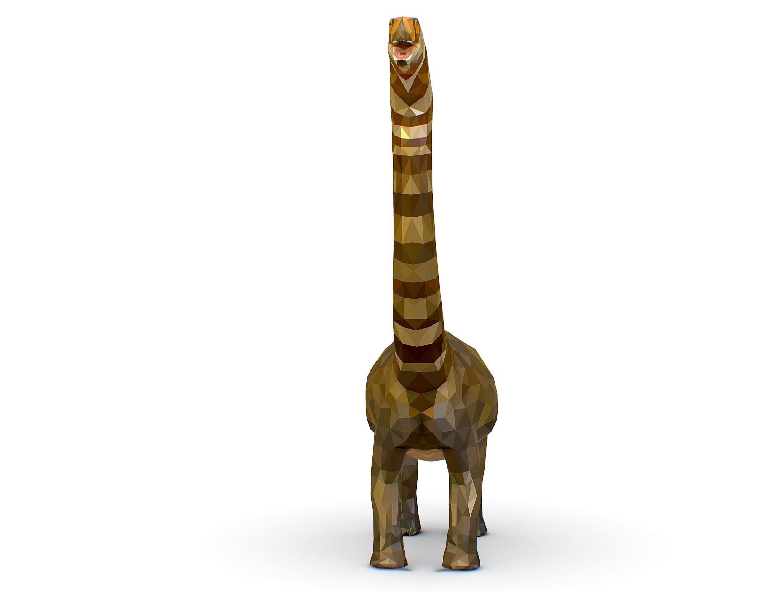 Dinosaur Puert Lowpoly Art Style Animal Low-poly 3D model_4