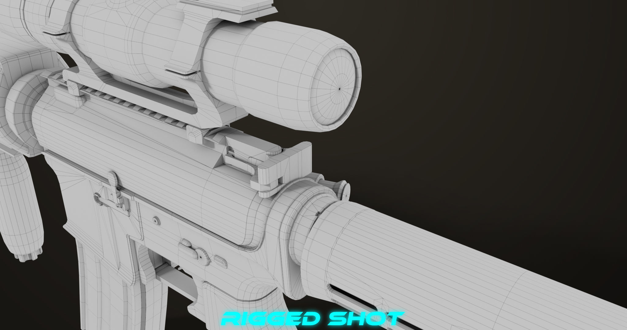 Machine Gun09 Brown All PBR unity UE Textures Low-poly 3D model_57