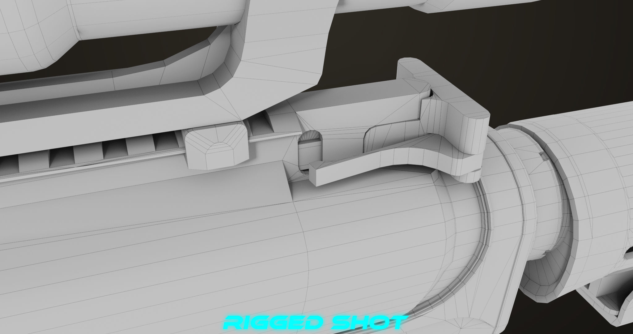 Machine Gun09 Brown All PBR unity UE Textures Low-poly 3D model_53