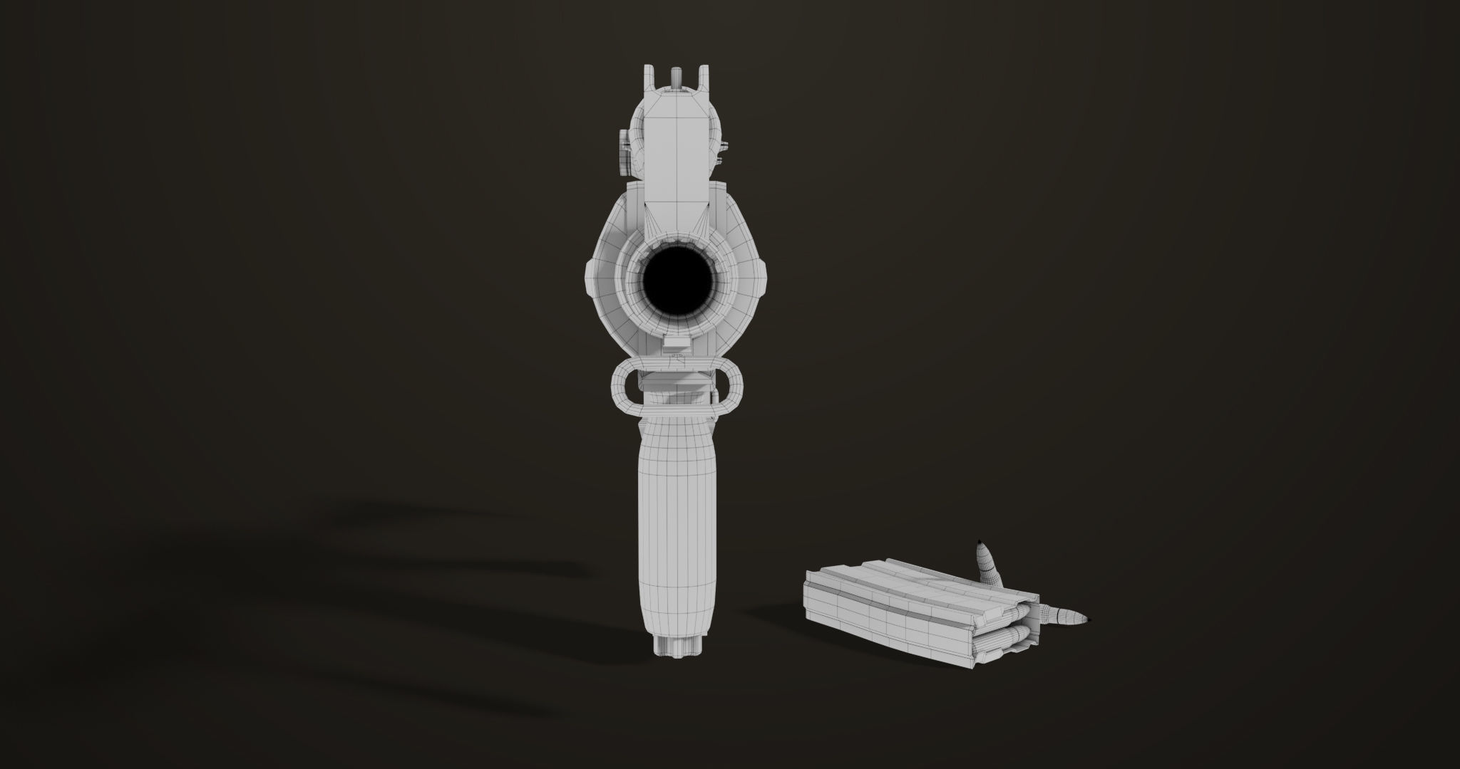 Machine Gun09 Brown All PBR unity UE Textures Low-poly 3D model_38