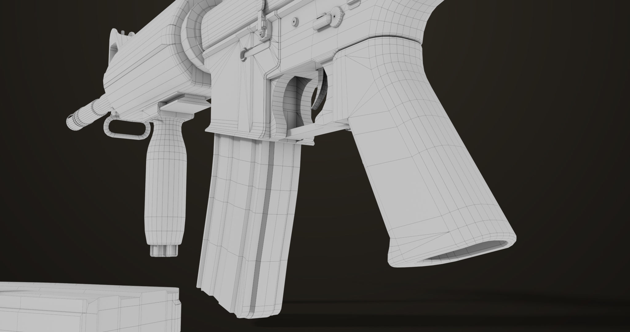 Machine Gun09 Brown All PBR unity UE Textures Low-poly 3D model_47