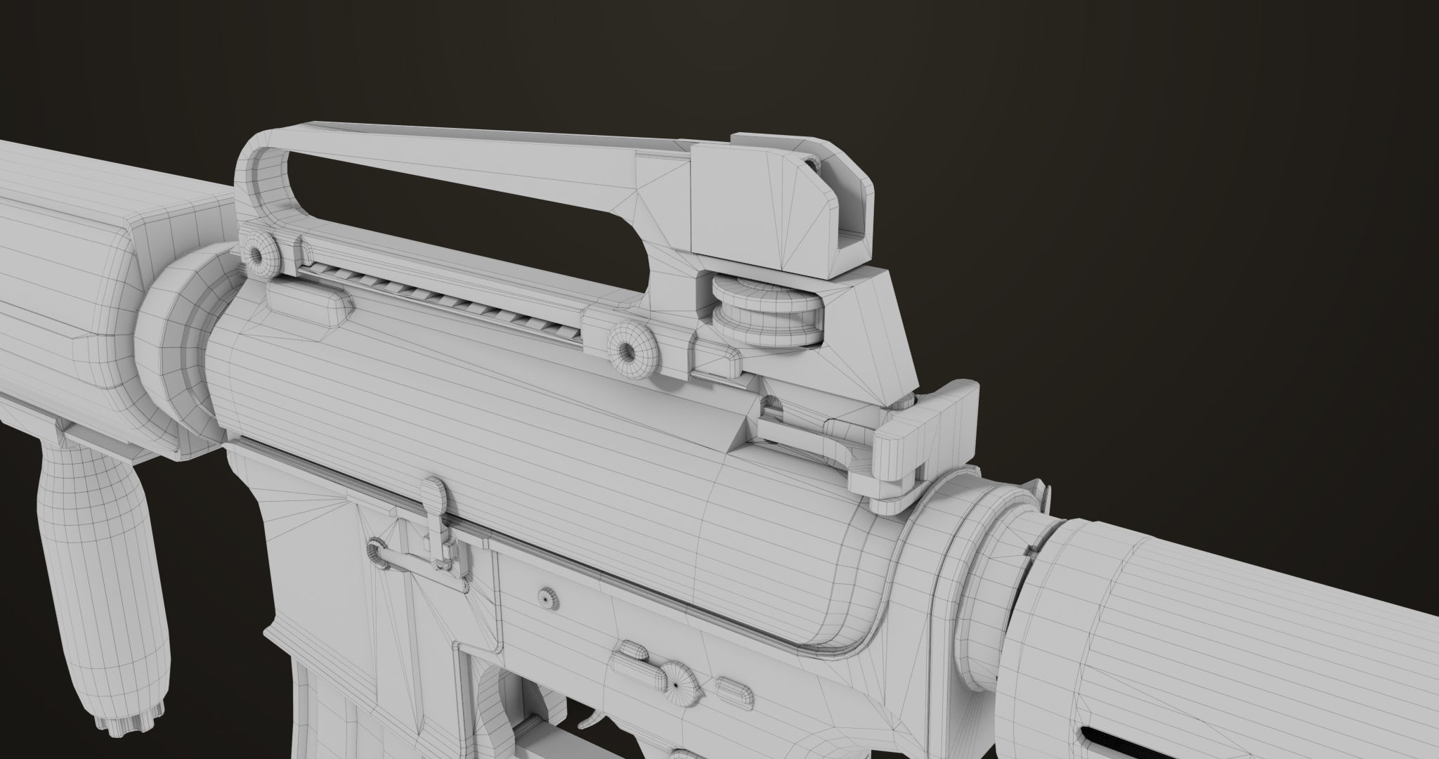 Machine Gun09 Brown All PBR unity UE Textures Low-poly 3D model_70