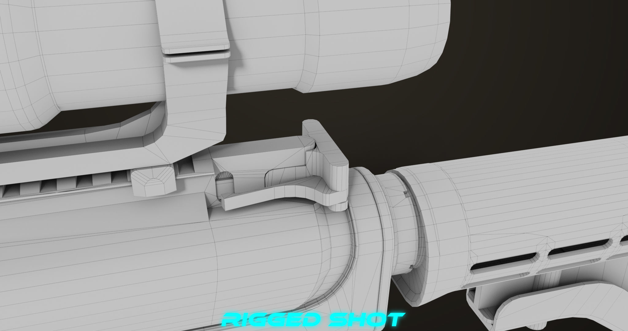 Machine Gun09 Brown All PBR unity UE Textures Low-poly 3D model_54