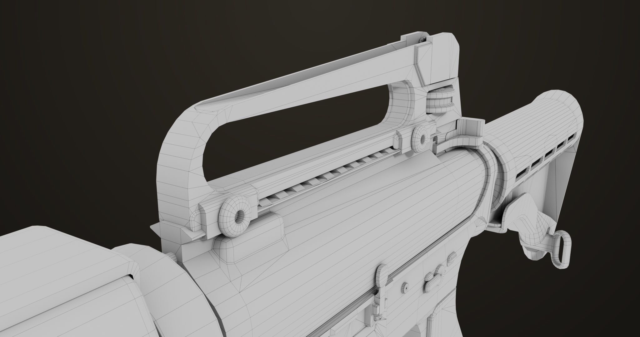 Machine Gun09 Brown All PBR unity UE Textures Low-poly 3D model_71