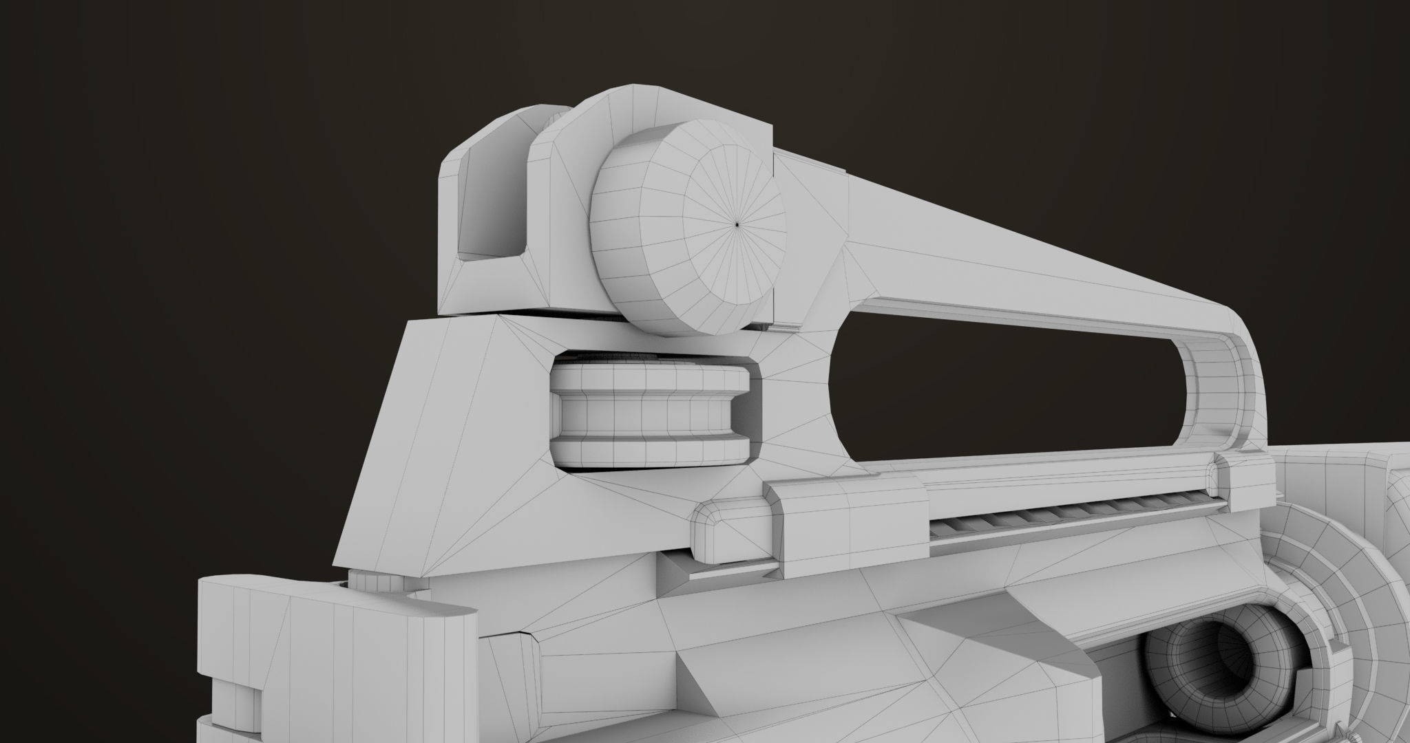 Machine Gun09 Brown All PBR unity UE Textures Low-poly 3D model_73