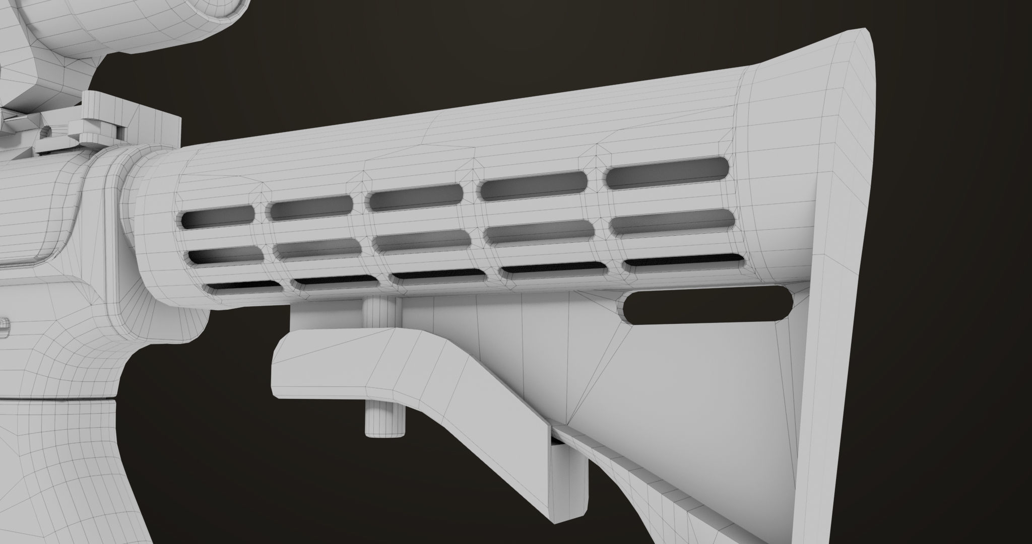 Machine Gun09 Brown All PBR unity UE Textures Low-poly 3D model_48