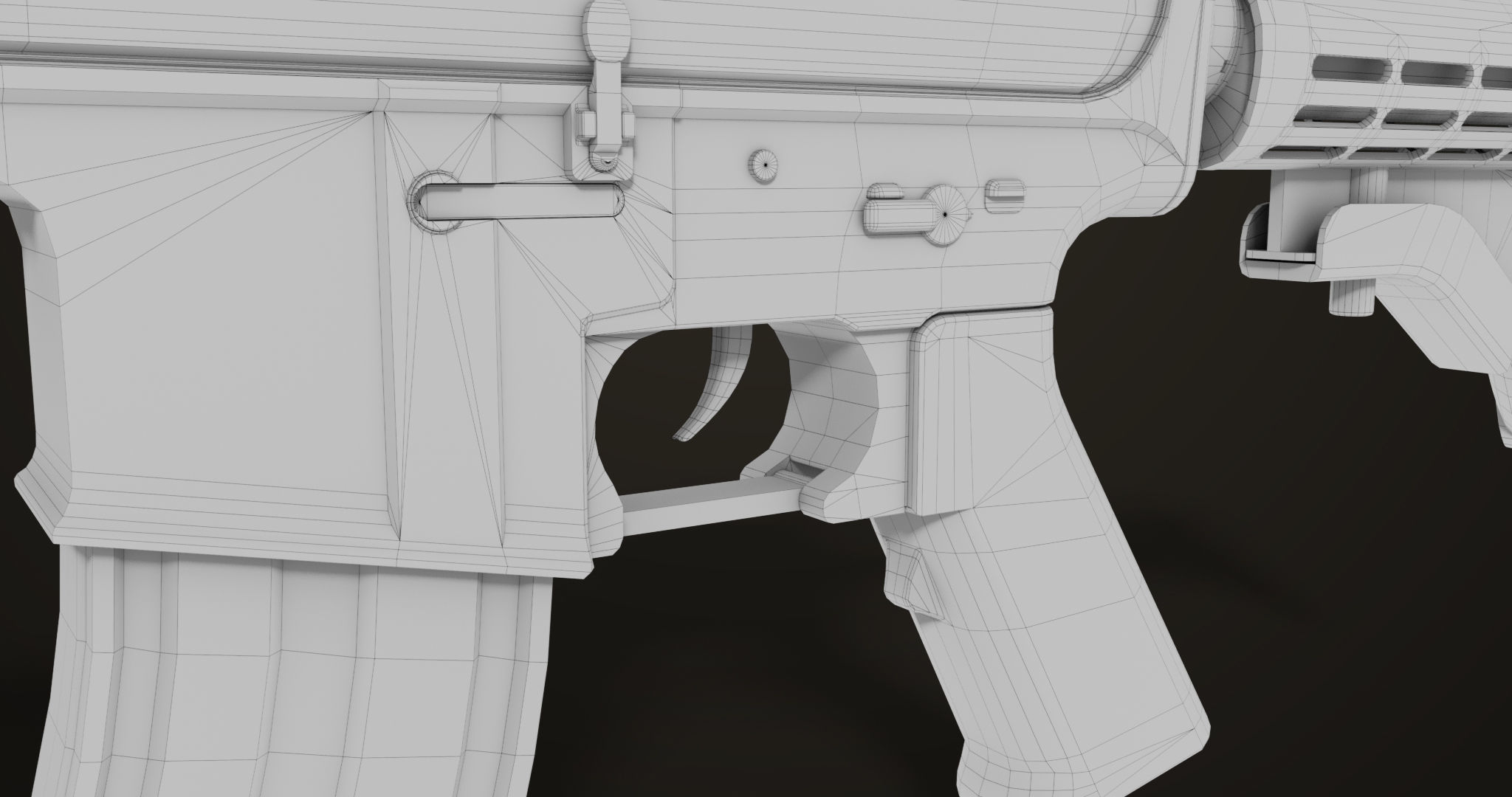 Machine Gun09 Brown All PBR unity UE Textures Low-poly 3D model_46