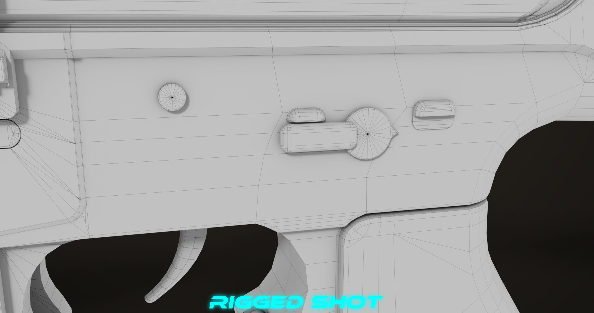 Machine Gun09 Brown All PBR unity UE Textures Low-poly 3D model_58