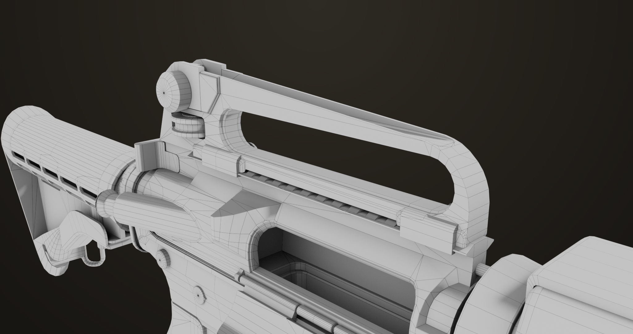 Machine Gun09 Brown All PBR unity UE Textures Low-poly 3D model_72