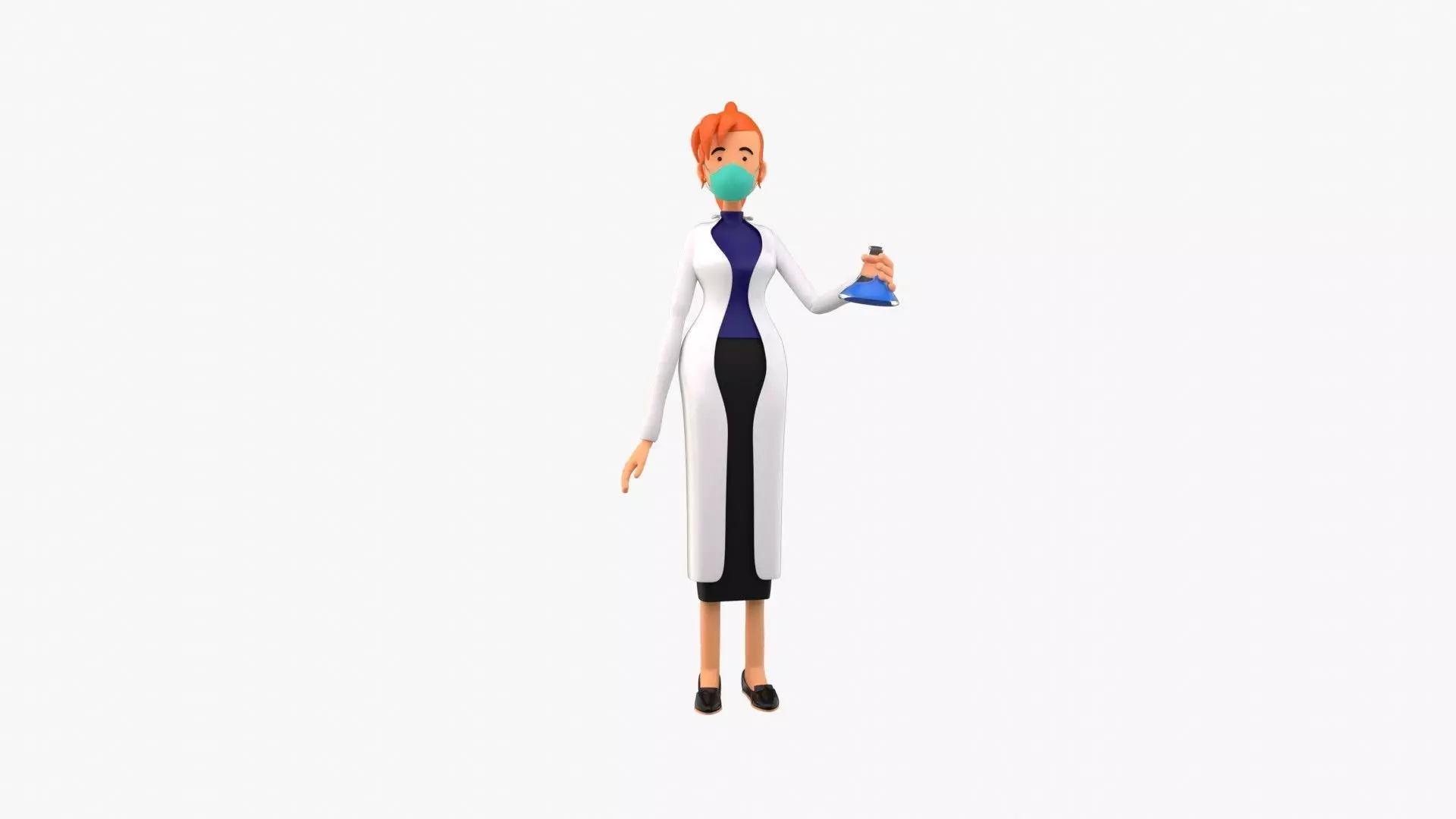 Female Scientist 3D model
