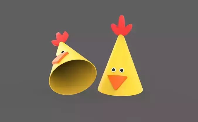 Funny Animal Chicken Birthday Hats for Childrens 