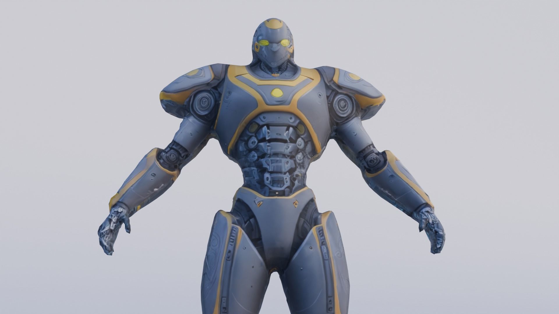 Robot  Character with Animation Free 3D model_7