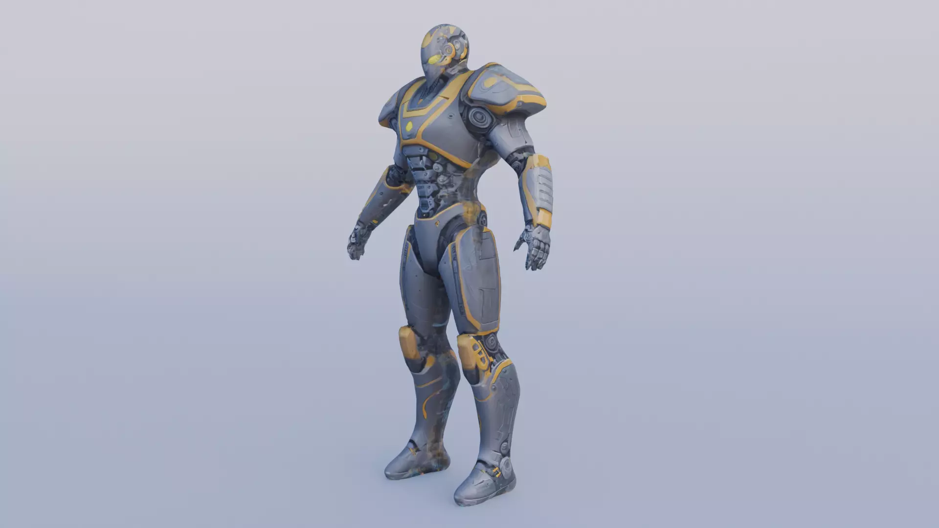 Robot  Character with Animation Free 3D model_0