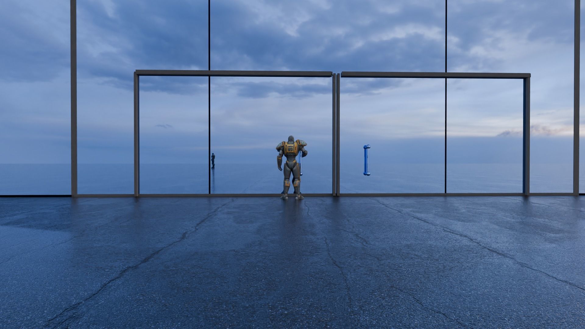 Robot  Character with Animation Free 3D model_14