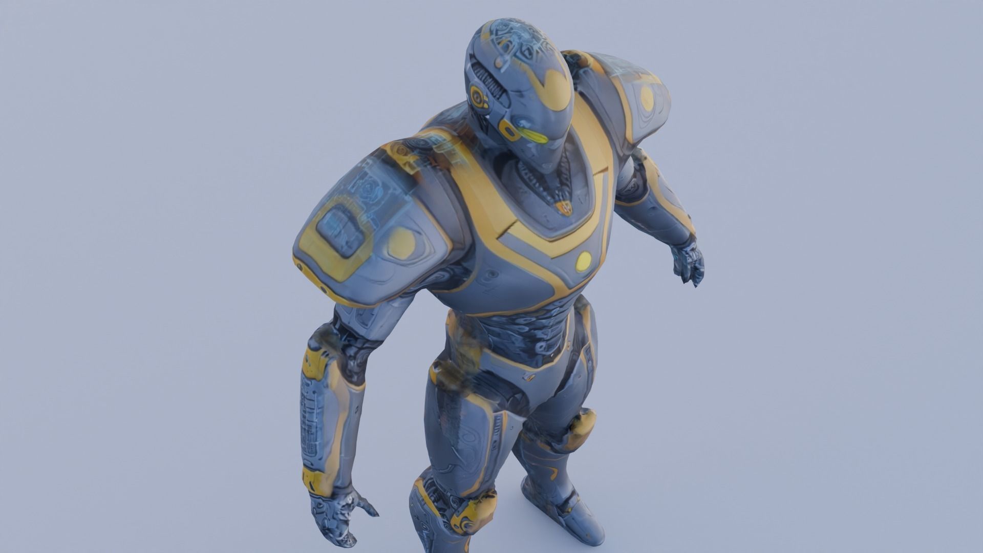 Robot  Character with Animation Free 3D model_6