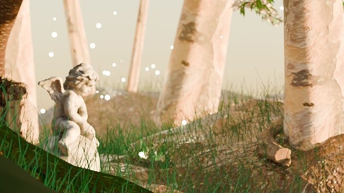 angel statue 3D model