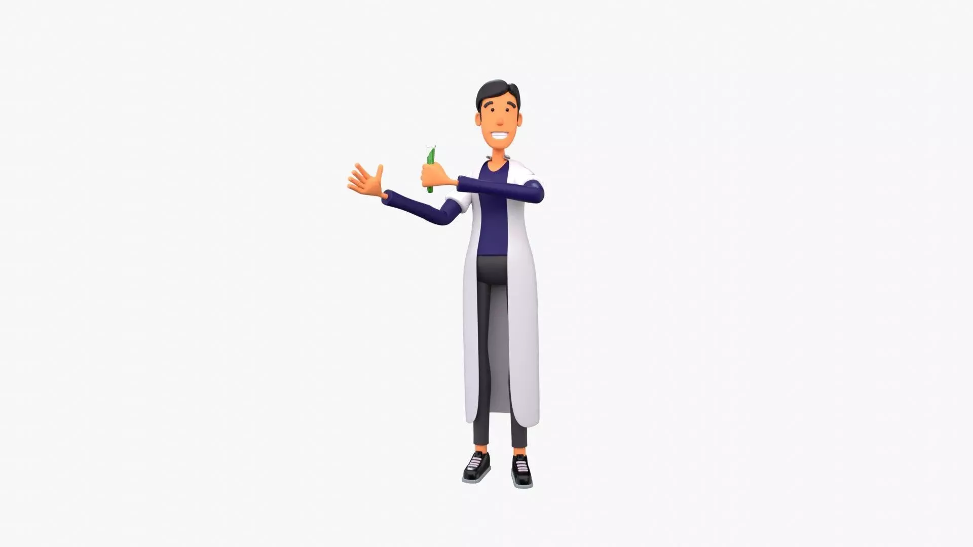 Male Scientist 3D model