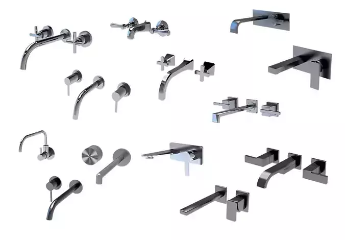 Modern Wall-Mounted Faucet Collection