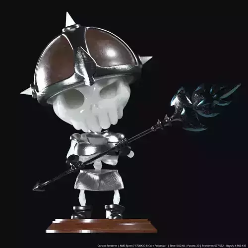 Skeleton - warrior model for 3d printing 3D print model