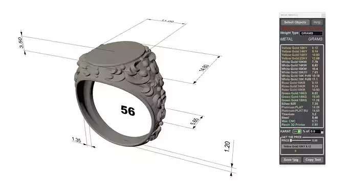 Ornament signet ring