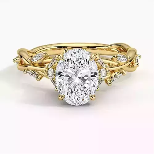 DIAMOND oval ring jewelry for woman