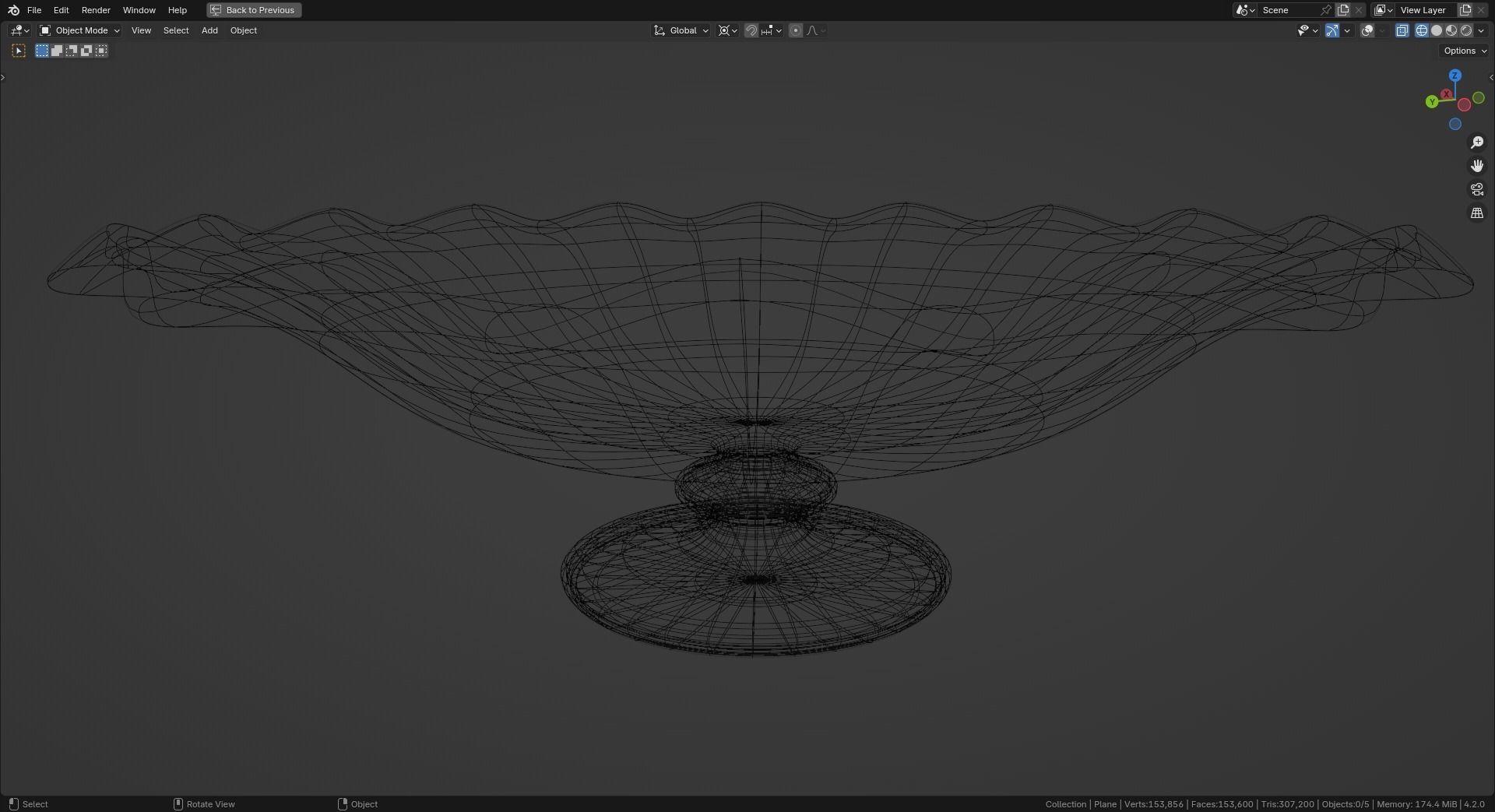 Ceramic centerpiece 3D model_4