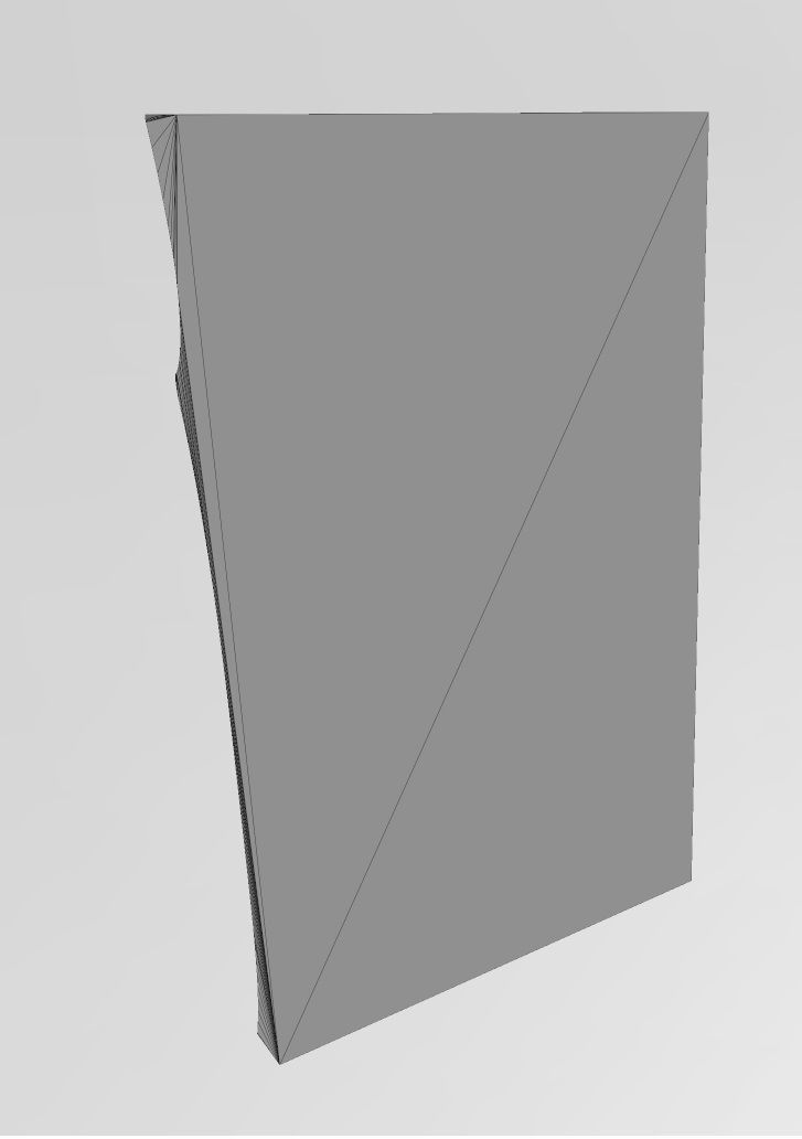 Panel river wave wall art relief sculpture 3D print model_16