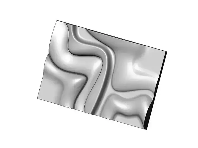 Panel organic sculpture wall art relief 