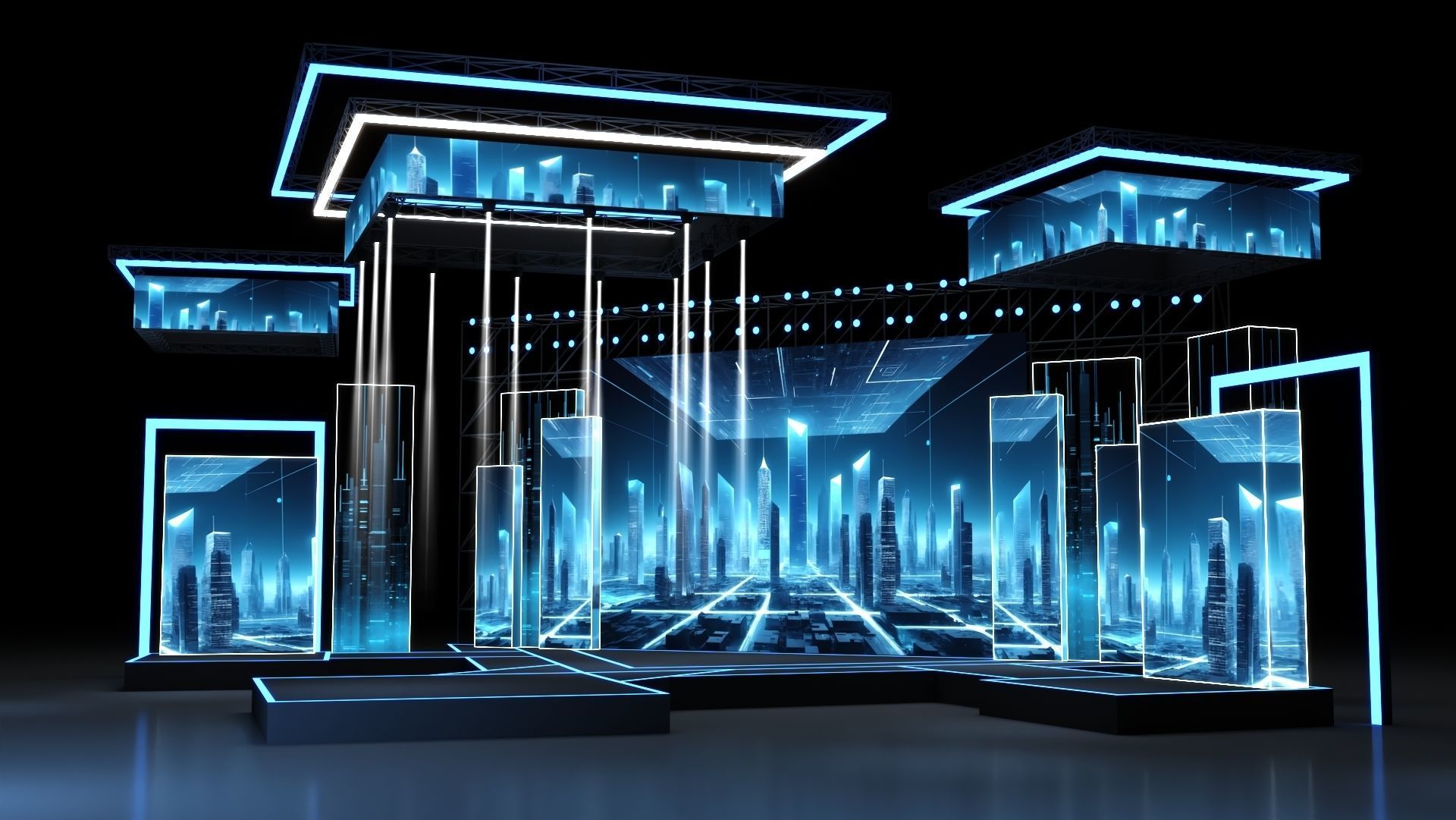 Concert Stage 07 design 3D model_2